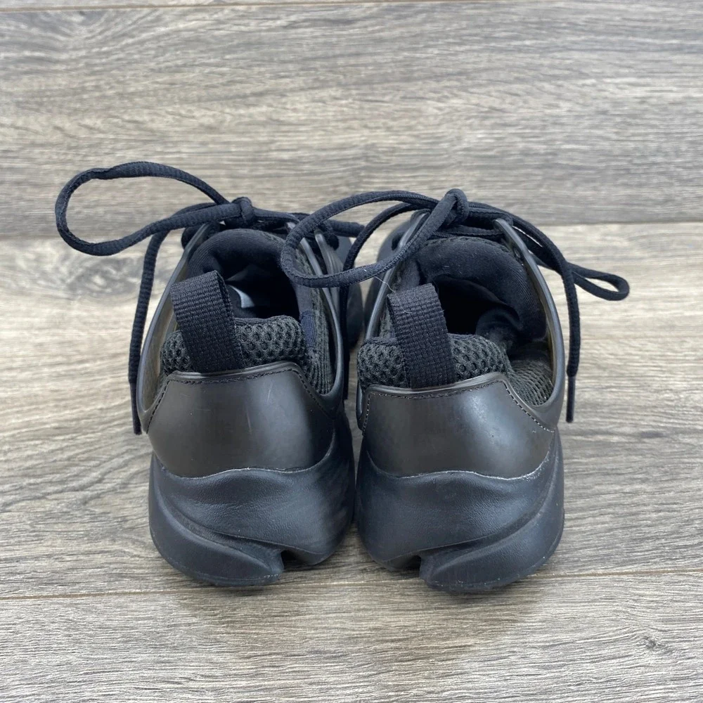 Nike Air Presto Sneakers Youth 5Y Black Triple Black Mesh Low Top 833875-003